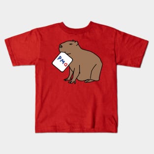 PMA Positive Mental Attitude Capybara Kids T-Shirt